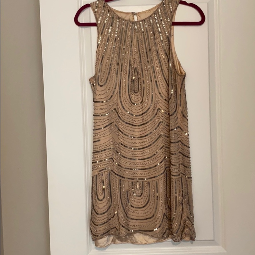 Vintage Beaded Mini Dress